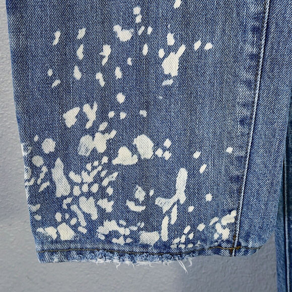 Madewell The Dad Jeans Blue Size 24 Distressed Heritage Denim - Picture 12 of 14